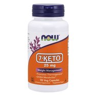 Now Foods 7-KETO® 25mg Хранителна добавка за отслабване и метаболизъм Увеличете 90 растителни капсули