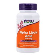 Now Foods Alpha Lipoic Acid 250mg Хранителна добавка, мощен антиоксидант, детоксикация на тежки метали 60veg.caps