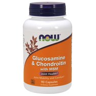 Now Foods Glucosamine & Chondroitin With MSM Хранителна добавка, която помага за укрепване на структурата на ставите 90 Caps