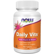 Now Foods Daily Vits Multi, Lycopene + Lutein (Vegan) Хранителна добавка, усъвършенстван мултивитамин с висока абсорбция 100tabs Now Foods Daily Vits Multi, Lycopene + Lutein (Vegan) Хранителна добавка, усъвършенстван мултивитамин с висока абсорбция 100tabs