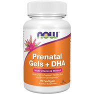 Now Foods Prenatal Gels + DHA 90Softgels - Хранителна добавка с мултивитамини, минерали & микроелементи, подходяща за бременни & жени в репродуктивна възраст Now Foods Prenatal Gels + DHA 90Softgels - Хранителна добавка с мултивитамини, минерали & микроелементи, подходяща за бременни & жени в репродуктивна възраст