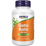 Now Foods Gotu Kola 450mg Хранителна добавка за лечение на венозна недостатъчност 100 VegCaps