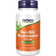 Now Foods Rei-Shi Mushrooms 270mg Хранителна добавка, която повишава нормалната имунна реакция на организма 100caps