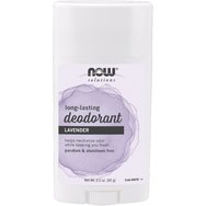 Now Long Lasting Levander Deodorant Stick 62g - Дезодорант за тяло без алуминий с аромат на лавандула, който помага за неутрализиране на неприятните миризми Now Long Lasting Levander Deodorant Stick 62g - Дезодорант за тяло без алуминий с аромат на лавандула, който помага за неутрализиране на неприятните миризми
