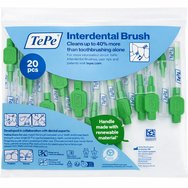 TePe Interdental Brush 20 бр ISO Size 5 (0.80mm) Зелено - Четки за почистване на междузъбни пространства, идеални за хора с импланти или брекети