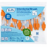 TePe Interdental Brush 20 бр ISO Size 1 (0.45mm) портокал - Четки за почистване на междузъбни пространства, идеални за хора с импланти или брекети