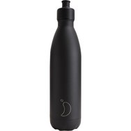 Chilly's Original Series Sports Bottle 750ml, Код 22816 - All Black - Термос от неръждаема стомана със спортен капак за студени напитки