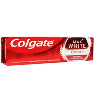 Colgate Max White Expert Original 75ml - Избелваща паста за зъби, която премахва цветните петна, като дава 1 тон по-бели зъби за една седмица Colgate Max White Expert Original 75ml - Избелваща паста за зъби, която премахва цветните петна, като дава 1 тон по-бели зъби за една седмица