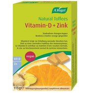A.Vogel Natural Toffees Vitamin-D & Zink 115g - Хранителна добавка с джинджифил и портокал за укрепване на имунната система A.Vogel Natural Toffees Vitamin-D & Zink 115g - Хранителна добавка с джинджифил и портокал за укрепване на имунната система