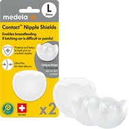 Medela Contact Nipple Shields 2 бр - Large 24mm Medela Contact Nipple Shields 2 бр - Large 24mm