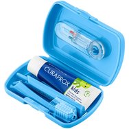 Curaprox Kids Oral Hygiene Travel Set 1 бр -Синьо Curaprox Kids Oral Hygiene Travel Set 1 бр -Синьо