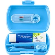 Curaprox Kids Oral Hygiene Travel Set 1 бр -Синьо Curaprox Kids Oral Hygiene Travel Set 1 бр -Синьо