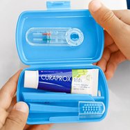 Curaprox Kids Oral Hygiene Travel Set 1 бр -Синьо Curaprox Kids Oral Hygiene Travel Set 1 бр -Синьо