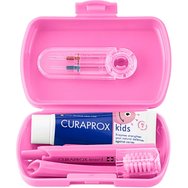 Curaprox Kids Oral Hygiene Travel Set 1 бр - розово Curaprox Kids Oral Hygiene Travel Set 1 бр - розово