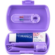Curaprox Kids Oral Hygiene Travel Set 1 бр - Μοβ Curaprox Kids Oral Hygiene Travel Set 1 бр - Μοβ