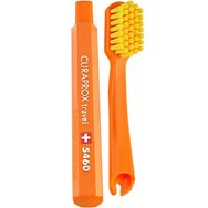Curaprox Travel Set Green 1 брой, Комплект за орална хигиена за пътуване с калъф в зелен цвят