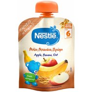 Nestle Apple, Banana, Oat Puree 6m+, 90g