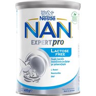 Nestle NAN Expert pro Lactose Free Мляко на прах без лактоза за кърмачета от раждането, не е подходящо за кърмачета с галактоземия 400g