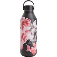 Chilly's Series 2 Bottle 500ml, Код 22827 - Botanica Glass Pansy - Термос бутилка от неръждаема стомана с шарка