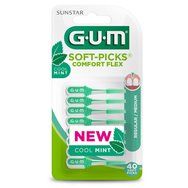 Gum Soft-Picks Comfort Flex Cool Mint Regular Medium 670 Междузъбни четки 40 броя