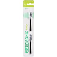 Gum Sonic Daily 4110 Soft Toothbrush Refills Heads 2 Парчета - Черни