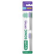 Gum Sonic Ortho Electric Toothbrush Replacement Head 2 бр - Резервни глави с меки влакна