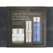 Skincode Promo Exclusive Cellular Night Refine & Repair Cream 50ml & Cellular Wrinkle Prohibiting Serum 30ml & Cellular Revitalizing Toner 200ml - Нощен крем против стареене и стягане за подхранване и стягане на кожата. Пептиден серум. Ежедневна грижа против стареене, която подобрява стегнатостта и плътността на епидермалната тъкан. Хидратиращ и подмладяващ лосион с антиейдж свойства.