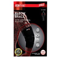 Dr. Frei Elbow Brace with Additional Fixation Черен един размер 1 бр - Еластична подложка за лакътя за ежедневна употреба Dr. Frei Elbow Brace with Additional Fixation Черен един размер 1 бр - Еластична подложка за лакътя за ежедневна употреба