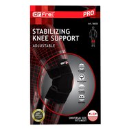Dr. Frei Stabilizing Knee Support Adjustable Черен един размер 1 бр - Регулируемо отворено коляно Dr. Frei Stabilizing Knee Support Adjustable Черен един размер 1 бр - Регулируемо отворено коляно