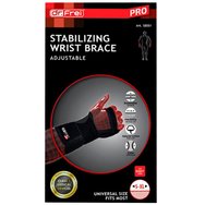 Dr. Frei Stabilizing Wrist Brace Adjustable Черен един размер 1 брой - десен - Регулируема скоба за китка Dr. Frei Stabilizing Wrist Brace Adjustable Черен един размер 1 брой - десен - Регулируема скоба за китка