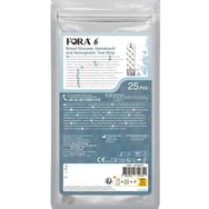 Fora 6 Blood Glucose, Hematocrit & Hemoglobin Tes Strips 25 бр - Тест ленти за кръвна захар, хематокрит и хемоглобин Fora 6 Blood Glucose, Hematocrit & Hemoglobin Tes Strips 25 бр - Тест ленти за кръвна захар, хематокрит и хемоглобин