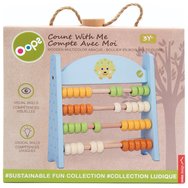 Oops Count with Me Wooden Multicolor Abacus 18m+, 1 бр - Hedgehog
