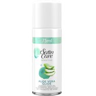 Gillette Satin Care Sensitive Shave Gel with Aloe Travel Size 75ml - Дамски гел за бръснене с алое и дискретен аромат против раздразнения Gillette Satin Care Sensitive Shave Gel with Aloe Travel Size 75ml - Дамски гел за бръснене с алое и дискретен аромат против раздразнения