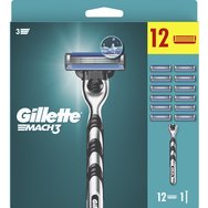 Gillette Mach3 Male Premium BladeRazor System Резервни бръснещи глави 12 части и дръжка 1 част