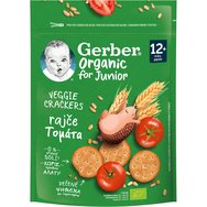 Gerber Organic Veggie Crackers for Junior 100g - Tomato Gerber Organic Veggie Crackers for Junior 100g - Tomato