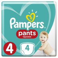 Δώρο Pampers Pants No4 (9-15kg) 4 πάνες