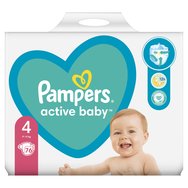 Pampers Active Baby No4 (9-14kg) Giant Pack 76 памперси