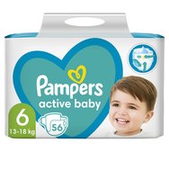 Pampers Active Baby No6 (13-18kg) Giant Pack 56 памперси