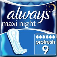 Always Maxi Night Profresh Pads Size 3, 9 бр Always Maxi Night Profresh Pads Size 3, 9 бр