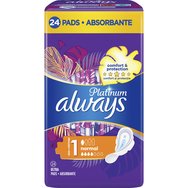 Always Platinum Normal Ultra Pads with Comfortlock Wings Size 1, 24 бр