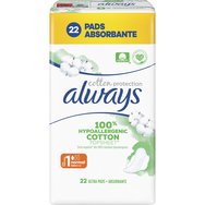 Always Cotton Protection Sanitary Towels Size 1, 22 бр