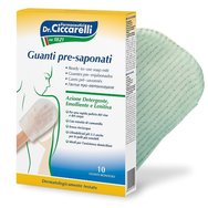 Dr Ciccarelli Ready-to-Use Soap Mitt 10 бр - Ръкавици за еднократна употреба преди сапун за почистване на лице и тяло, без изплакване Dr Ciccarelli Ready-to-Use Soap Mitt 10 бр - Ръкавици за еднократна употреба преди сапун за почистване на лице и тяло, без изплакване