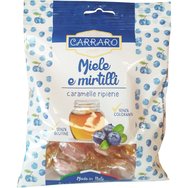 Carraro Caramelle Miele e Mirtilli Бонбони за гърло с мед и боровинка 100gr Carraro Caramelle Miele e Mirtilli Бонбони за гърло с мед и боровинка 100gr