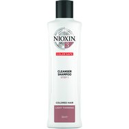 Nioxin Cleanser Shampoo System 3 Step 1, 300ml - Почистващ шампоан за боядисана коса с леко разреждане Nioxin Cleanser Shampoo System 3 Step 1, 300ml - Почистващ шампоан за боядисана коса с леко разреждане