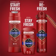 Old Spice Promo Captain Deodorant Body Spray 150ml & Deodorant Stick 50ml & 3in1 Shower & Shampoo Gel 250ml & Подарък торбичка 1 бр Old Spice Promo Captain Deodorant Body Spray 150ml & Deodorant Stick 50ml & 3in1 Shower & Shampoo Gel 250ml & Подарък торбичка 1 бр