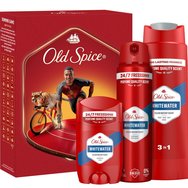Old Spice Promo Whitewater for Men Deodorant Stick 50ml & Deodorant Body Spray 150ml & Shower - Shampoo Gel 250ml - Дезодорант стик & Дълготраен спрей за тяло & Душ гел & Шампоан за мъже с аромат на прясна вода, сандалово дърво, цитрус и амбра
