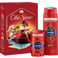 Old Spice Promo Captain Deodorant Stick 50ml & 3in1 Shower & Shampoo Gel 250ml - Мъжки дезодорант стик и мъжки душ гел, шампоан за тяло, коса и лице с аромат на свежо сандалово дърво и открит океан