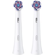 Oral-B iO Radiant White Replacement Brush Heads White Резервни Глави за Четка за Професионално Почистване & По-Бели Зъби в Бял Цвят 2 Броя