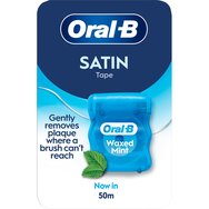 Oral-B Satin Tape восъчен конец за зъби с копринена текстура за нежно & комфортно почистване & вкус на мента 50m