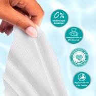 Pampers 99% Water Baby Wipes Бебешки кърпички с 99% вода и мек лосион за ефективно почистване и защита на чувствителна кожа с капак 60 броя